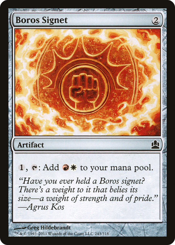 Boros Signet (CMD-243) [Commander 2011] MTG Single Wizards of the Coast
