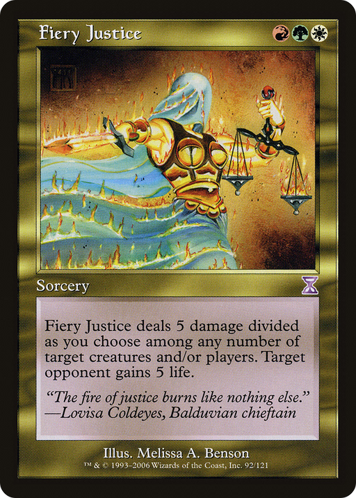 Fiery Justice (TSB-092) [Time Spiral Timeshifted] MTG Single Wizards of the Coast