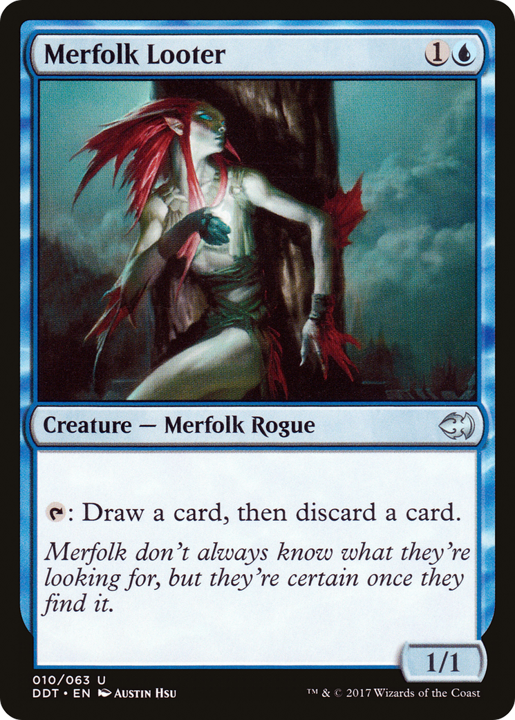 Merfolk Looter (DDT-010) [Misc] Duel Decks: Merfolk vs. Goblins MTG Single Wizards of the Coast