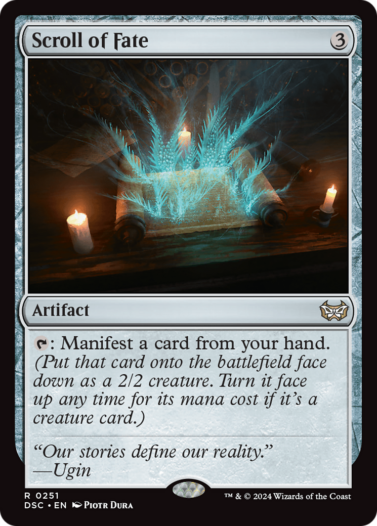 Scroll of Fate (DSC-251) [Duskmourn: House of Horror Commander] MTG Single Wizards of the Coast