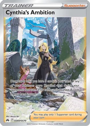 Cynthia's Ambition (GG60/70) Holofoil [SWSH: Crown Zenith Galarian Gallery] Pokemon Single Pokémon