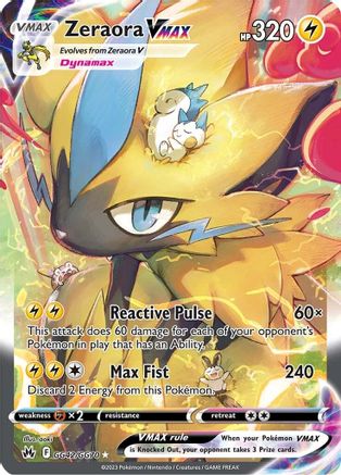 Zeraora VMAX (GG42/70) Holofoil [SWSH: Crown Zenith Galarian Gallery] Pokemon Single Pokémon