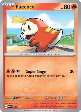 Fuecoco - 002 (2) Holofoil [Promos: SV Promo Cards] Pokemon Single Pokémon