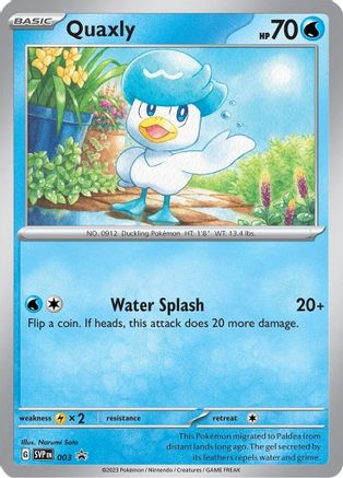 Quaxly - 003 (3) Holofoil [Promos: SV Promo Cards] Pokemon Single Pokémon