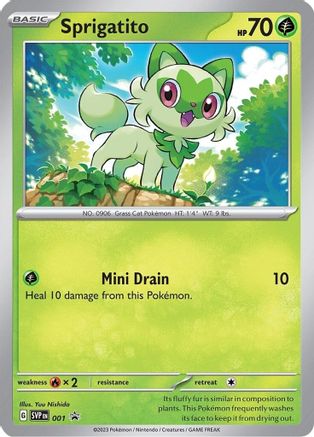 Sprigatito - 001 (1) Holofoil [Promos: SV Promo Cards] Pokemon Single Pokémon