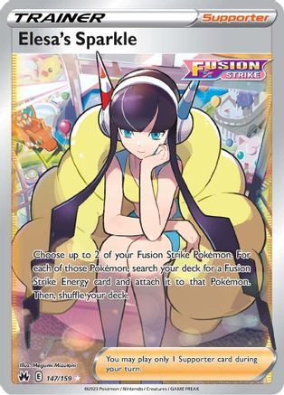 Elesa's Sparkle (Full Art) (147/159) Holofoil [SWSH: Crown Zenith] Pokemon Single Pokémon