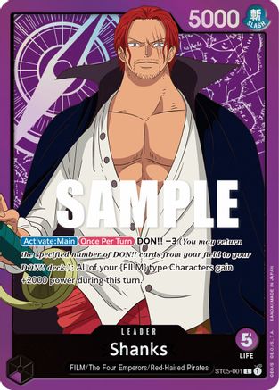Shanks (ST05-001) [Starter Deck 5: Film Edition] Foil One Piece Single Bandai