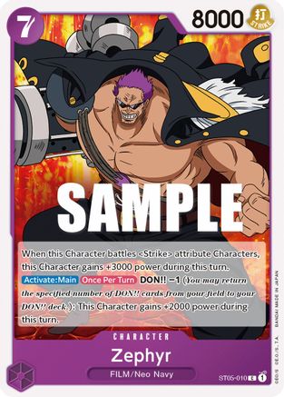 Zephyr [Starter Deck: Film Edition] One Piece Single Bandai