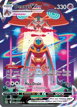 Deoxys VMAX (GG45/70) Holofoil [SWSH: Crown Zenith Galarian Gallery] Pokemon Single Pokémon