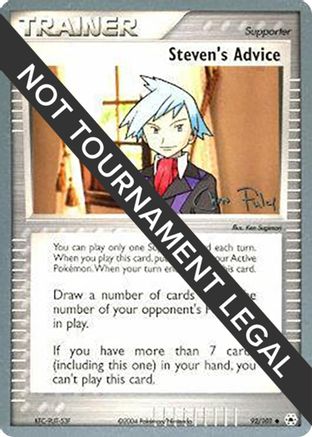 Steven's Advice - 2004 (Chris Fulop) (92) [World Championship Decks] Pokemon Single Pokémon