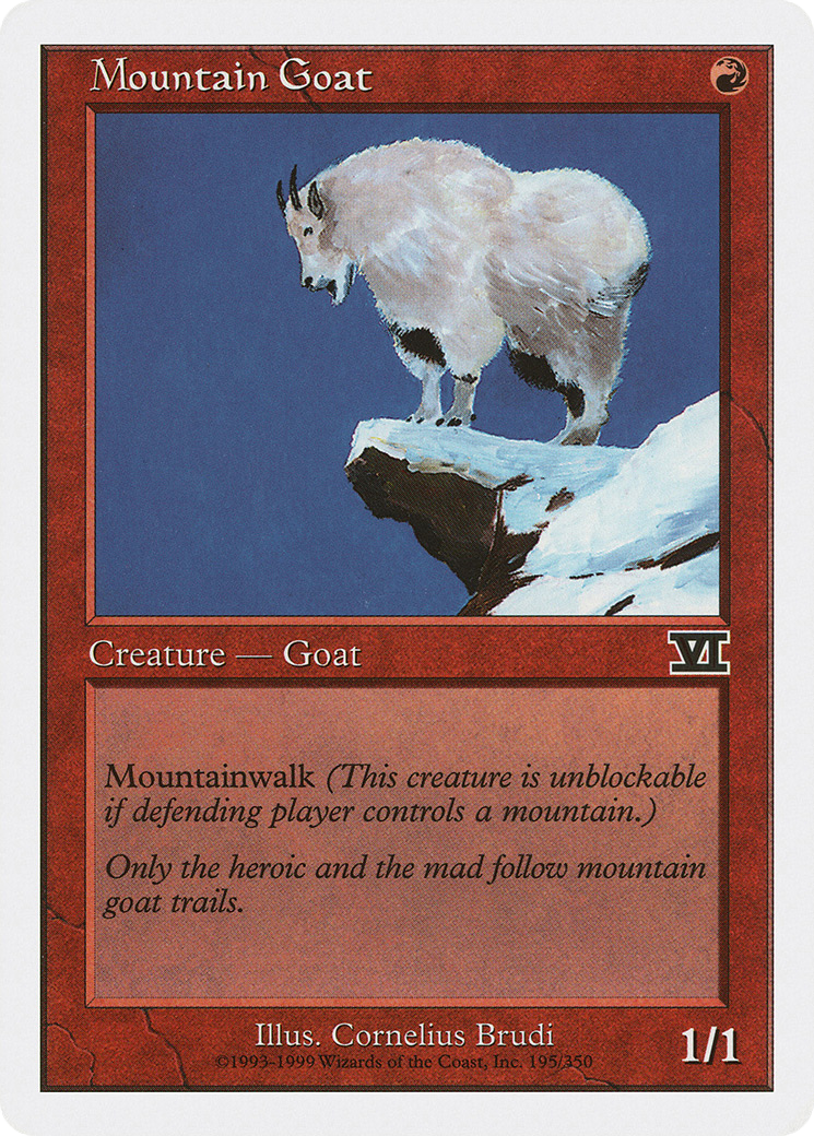 Mountain Goat (6ED-195) [Classic Sixth Edition] MTG Single Wizards of the Coast