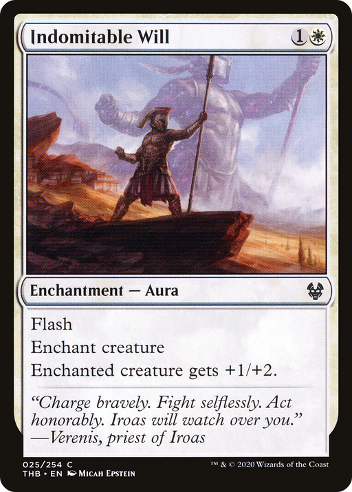 Indomitable Will (THB-025) [Theros Beyond Death] MTG Single Wizards of the Coast