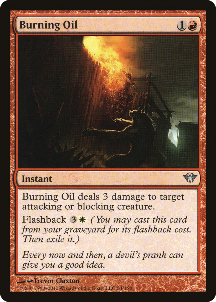 Burning Oil (DKA-084) [Dark Ascension] MTG Single Wizards of the Coast