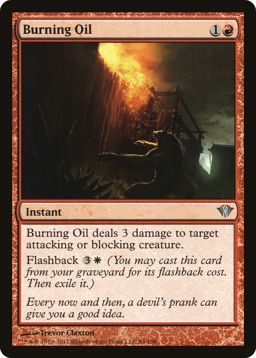 Burning Oil (DKA-084) [Dark Ascension] MTG Single Wizards of the Coast