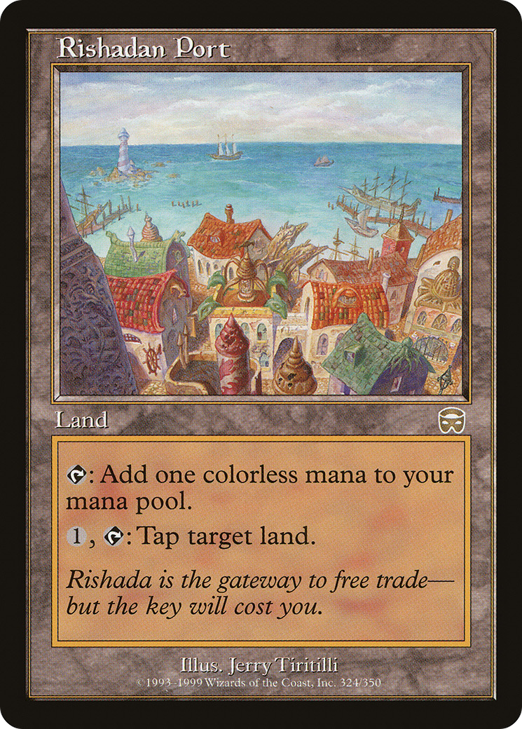 Rishadan Port (MMQ-324) [Mercadian Masques] MTG Single Wizards of the Coast