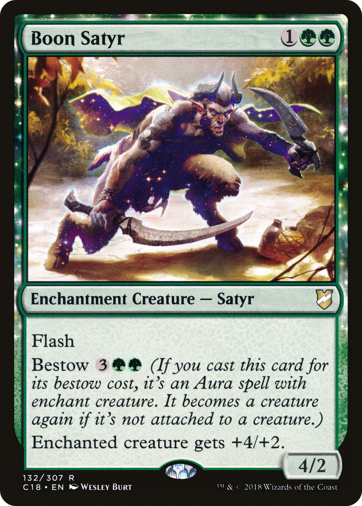 Boon Satyr (C18-132) [Commander 2018] MTG Single Wizards of the Coast