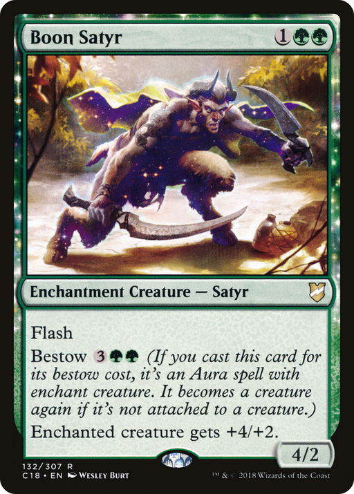 Boon Satyr (C18-132) [Commander 2018] MTG Single Wizards of the Coast