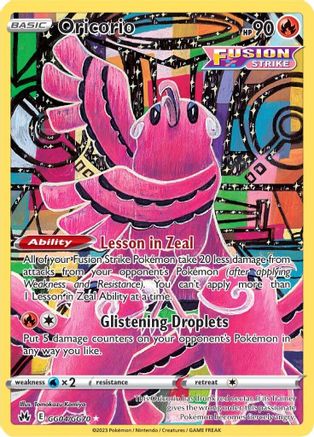 Oricorio (GG04/70) Holofoil [SWSH: Crown Zenith Galarian Gallery] Pokemon Single Pokémon