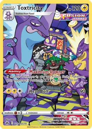 Toxtricity (GG09/70) Holofoil [SWSH: Crown Zenith Galarian Gallery] Pokemon Single Pokémon