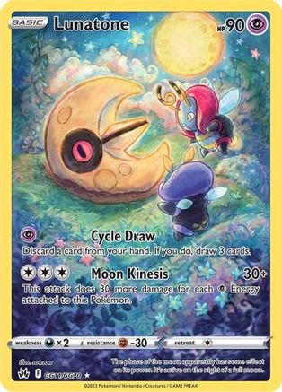 Lunatone (GG11/70) Holofoil [SWSH: Crown Zenith Galarian Gallery] Pokemon Single Pokémon