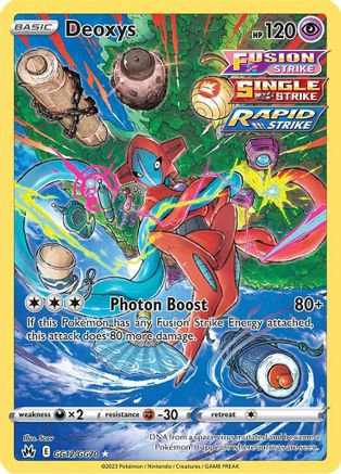 Deoxys (GG12/70) Holofoil [SWSH: Crown Zenith Galarian Gallery] Pokemon Single Pokémon