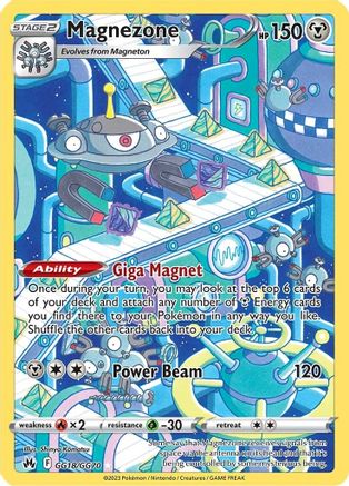 Magnezone (GG18/70) Holofoil [SWSH: Crown Zenith Galarian Gallery] Pokemon Single Pokémon