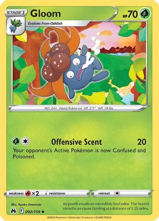 Gloom (2/159) Reverse Holofoil [SWSH: Crown Zenith] Pokemon Single Pokémon