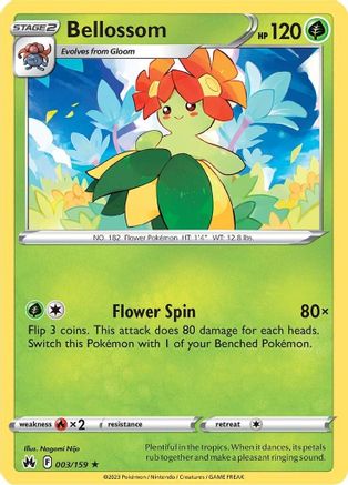 Bellossom (3/159) [SWSH: Crown Zenith] Pokemon Single Pokémon
