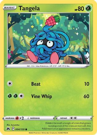 Tangela (4/159) Reverse Holofoil [SWSH: Crown Zenith] Pokemon Single Pokémon