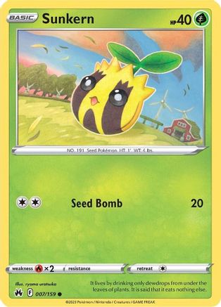 Sunkern (7/159) [SWSH: Crown Zenith] Pokemon Single Pokémon
