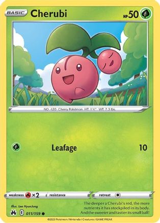 Cherubi (11/159) Reverse Holofoil [SWSH: Crown Zenith] Pokemon Single Pokémon