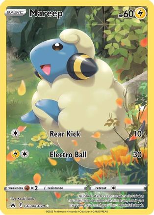 Mareep (GG34/70) Holofoil [SWSH: Crown Zenith Galarian Gallery] Pokemon Single Pokémon