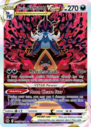 Hisuian Samurott VSTAR (GG52/70) Holofoil [SWSH: Crown Zenith Galarian Gallery] Pokemon Single Pokémon