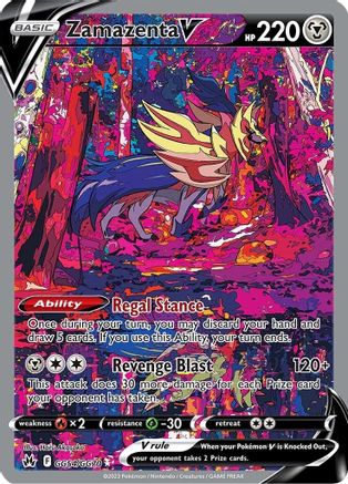 Zamazenta V (GG54/70) Holofoil [SWSH: Crown Zenith Galarian Gallery] Pokemon Single Pokémon