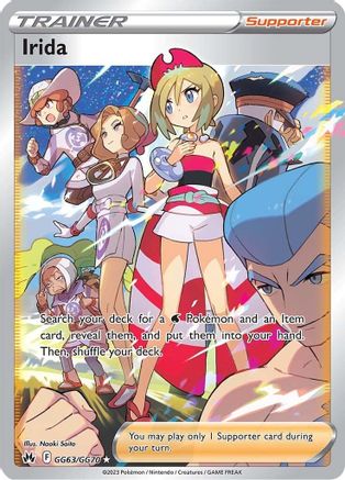 Irida (GG63/70) Holofoil [SWSH: Crown Zenith Galarian Gallery] Pokemon Single Pokémon