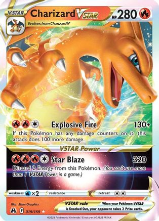 Charizard VSTAR (19/159) Holofoil [SWSH: Crown Zenith] Pokemon Single Pokémon