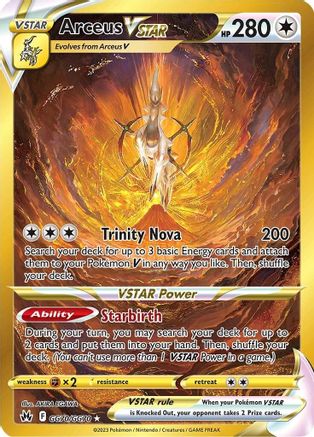 Arceus VSTAR (Secret) (GG70/70) Holofoil [SWSH: Crown Zenith Galarian Gallery] Pokemon Single Pokémon