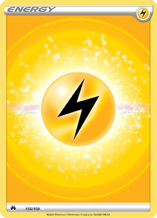 Lightning Energy (Texture Full Art) (155/159) Holofoil [SWSH: Crown Zenith] Pokemon Single Pokémon