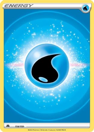 Water Energy (Texture Full Art) (154/159) Holofoil [SWSH: Crown Zenith] Pokemon Single Pokémon