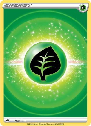 Grass Energy (Texture Full Art) (152/159) Holofoil [SWSH: Crown Zenith] Pokemon Single Pokémon