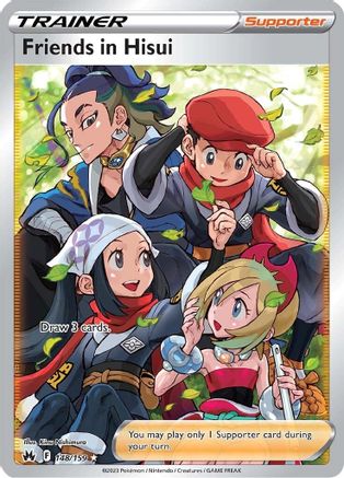 Friends in Hisui (Full Art) (148/159) Holofoil [SWSH: Crown Zenith] Pokemon Single Pokémon