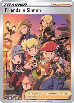 Friends in Sinnoh (Full Art) (149/159) Holofoil [SWSH: Crown Zenith] Pokemon Single Pokémon