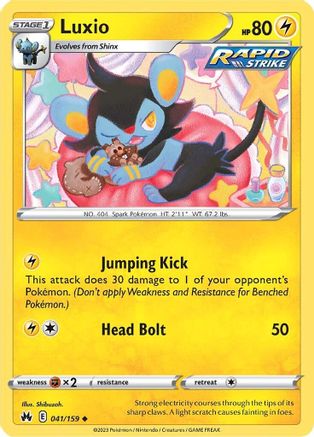 Luxio (41/159) [SWSH: Crown Zenith] Pokemon Single Pokémon