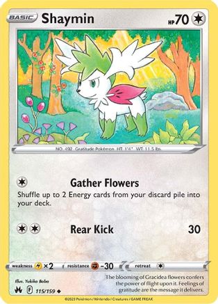 Shaymin (115/159) [SWSH: Crown Zenith] Pokemon Single Pokémon