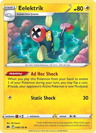 Eelektrik (48/159) [SWSH: Crown Zenith] Pokemon Single Pokémon