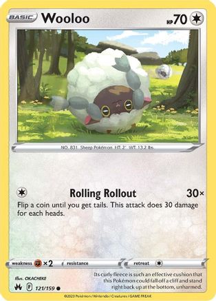 Wooloo (121/159) [SWSH: Crown Zenith] Pokemon Single Pokémon