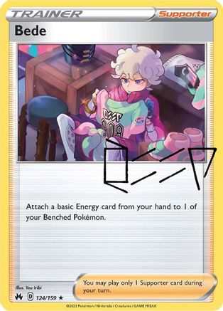 Bede (124/159) Holofoil [SWSH: Crown Zenith] Pokemon Single Pokémon