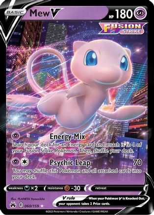 Mew V (60/159) Holofoil [SWSH: Crown Zenith] Pokemon Single Pokémon