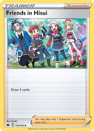 Friends in Hisui (130/159) Reverse Holofoil [SWSH: Crown Zenith] Pokemon Single Pokémon