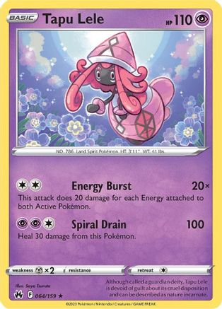 Tapu Lele (64/159) Holofoil [SWSH: Crown Zenith] Pokemon Single Pokémon